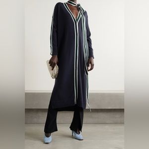 MONSE Cardigan Knitted Striped Merino Wool Sweater